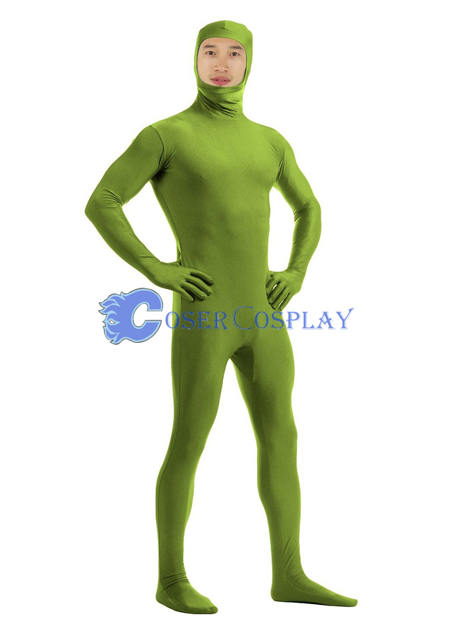 Open Face Lycra Spandex Zentai Foliage